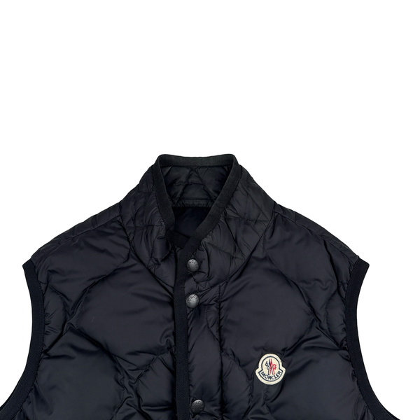 Moncler Canut Gilet Black Gilet Jacket - Medium