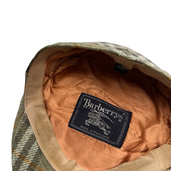 Burberry Wool Nova Check Flat Cap
