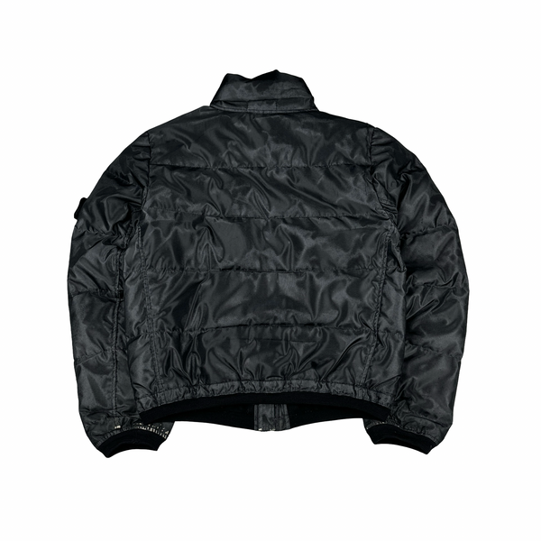 Stone Island 2008 Down Filled Mesh Reflective Bomber Jacket