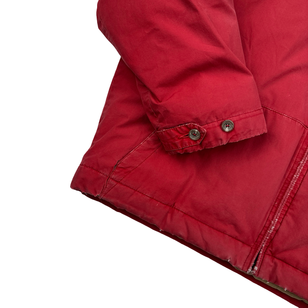 Ralph Lauren Vintage Red Down Filled Harrington Jacket - Medium