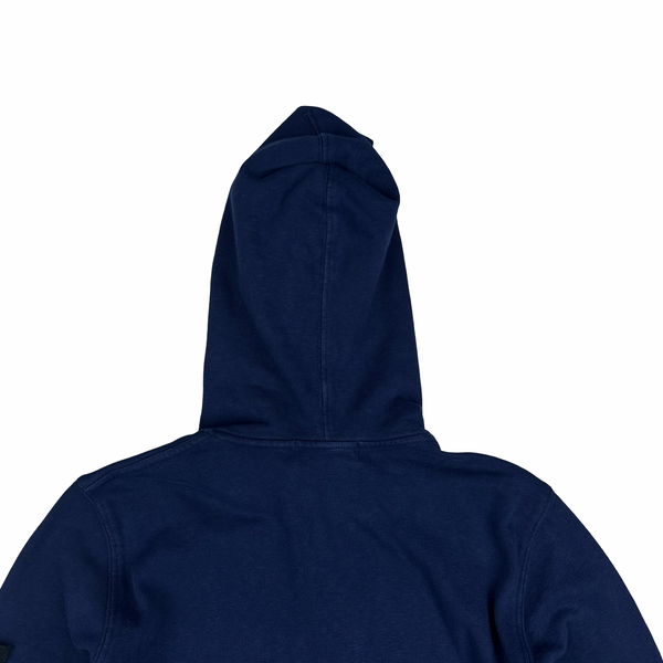 Stone Island 2015 Navy Cotton Zipped Hoodie - Medium