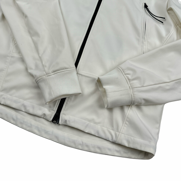 CP Company White Shell R Goggle Jacket - Large