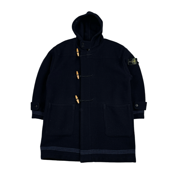 Stone Island 1988 Blue Montgomery Duffle Coat - Small