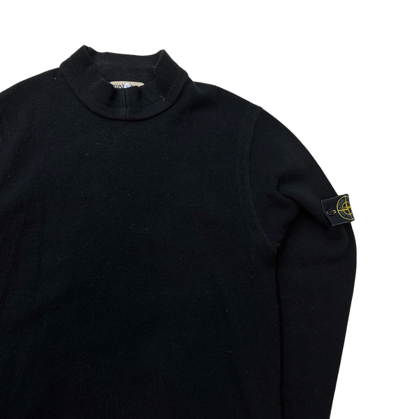 Stone Island 2002 Vintage Ribbed Wool Pullover - Medium