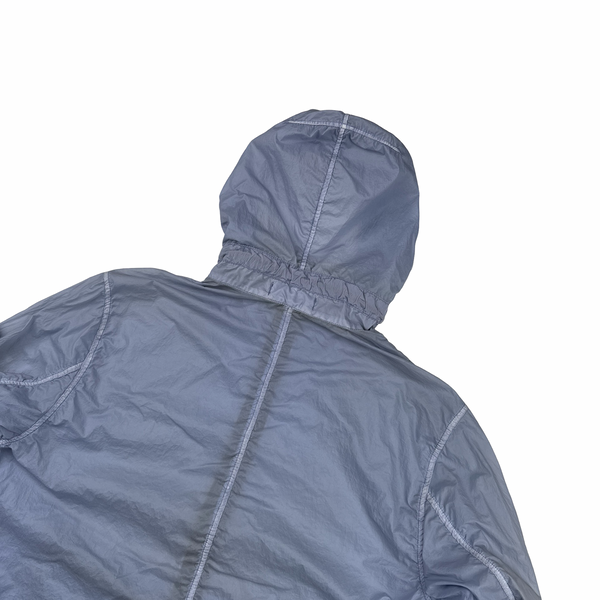 Stone Island Violet Lamy Velour Hooded Jacket - Large