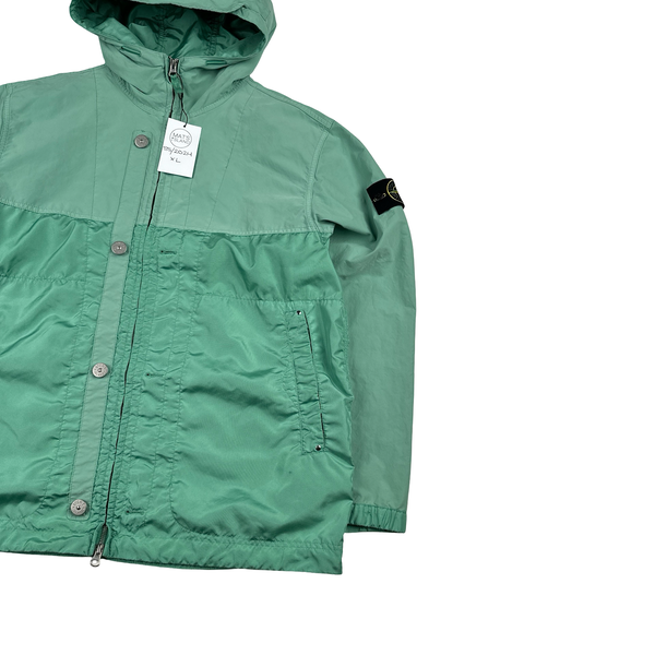 Stone Island 2024 Turquoise Polyester Tela David Light TC Jacket - XL