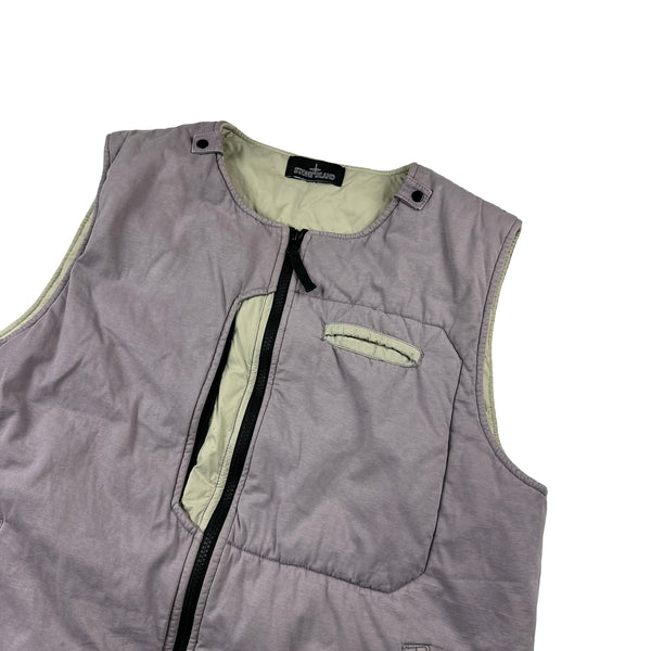Stone Island Lavender Shadow Project Padded Vest - Large