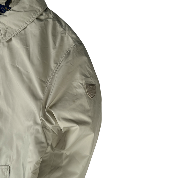 Ralph Lauren Cream Padded Long Collared Jacket - XL