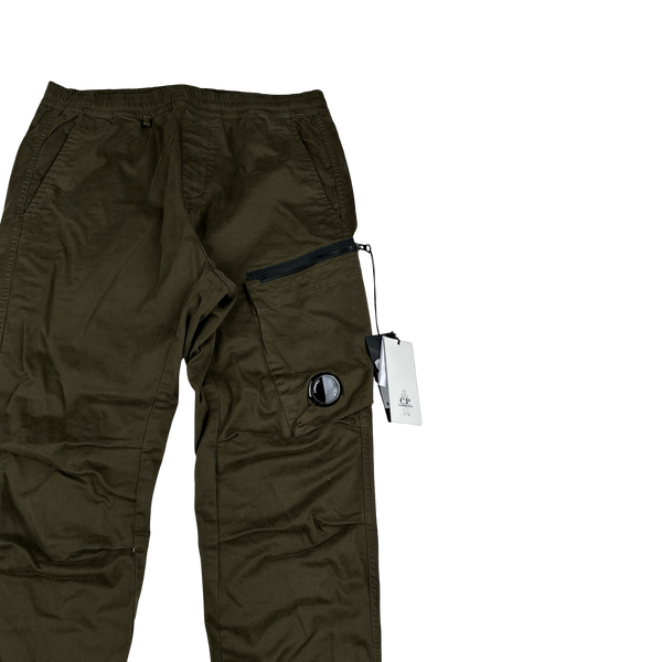 CP Company Khaki Ergonomic Fit Cargo Trousers - Medium