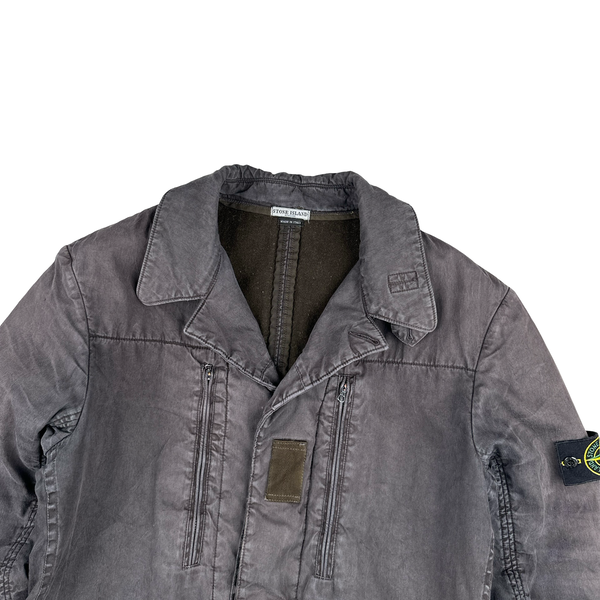 Stone Island 2006 Vintage Wool Lined Collared Jacket - Large