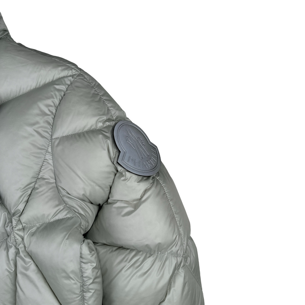 Moncler Genuis X Pharrell Williams Oak Giubbotto Silver Triangle stitched Down Filled Puffer Jacket - XL
