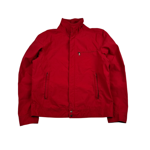 Prada Red Goretex Tab Zipped Parka Jacket - Medium
