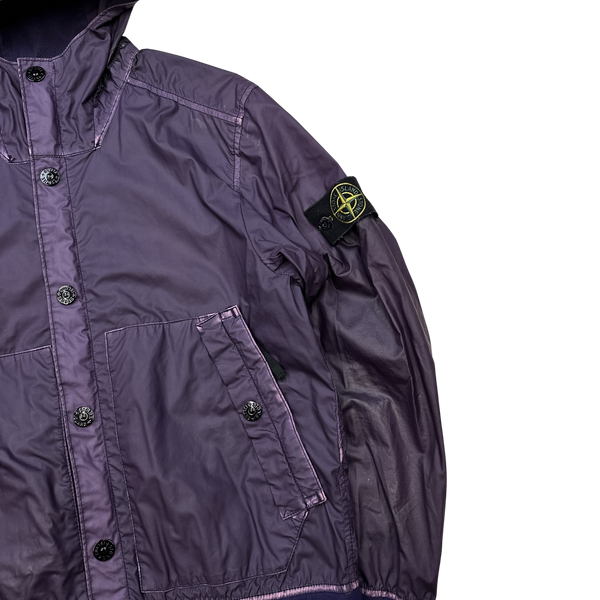 Stone Island 2015 Purple Mussola Gommata Jacket - Small