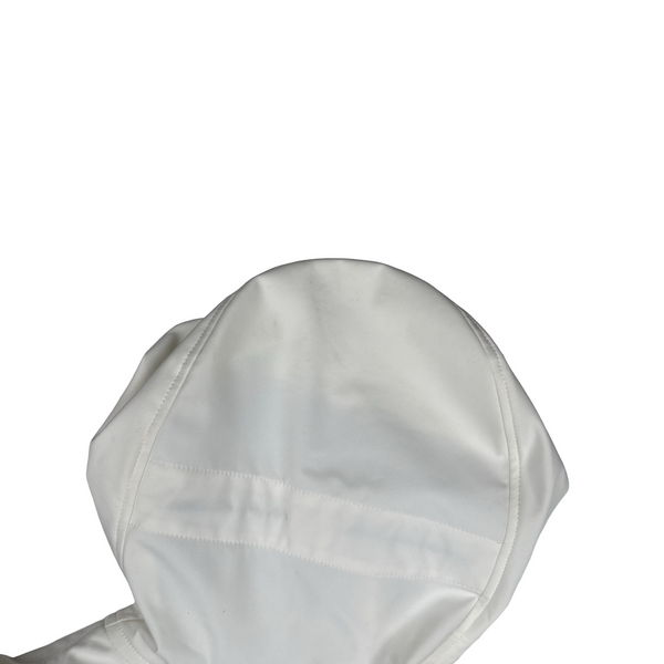CP Company White Soft Shell R Goggle Hooded Zipped Jacket - XS