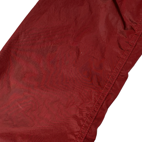Stone Island 2005 Red Velvet Lined Shimmer Jacket - Medium
