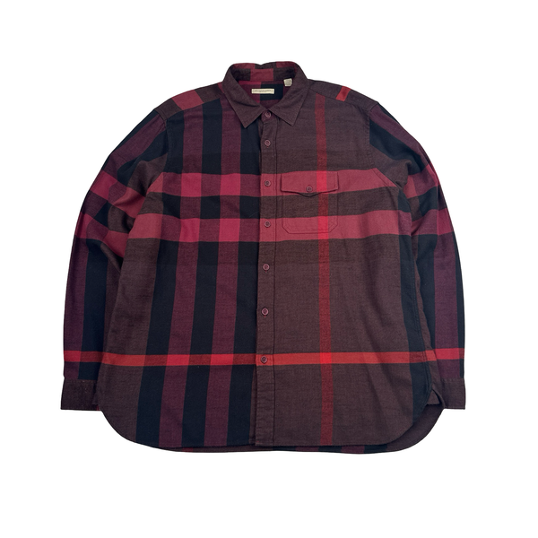 Burberry Nova Check Button Up Flannel Shirt - XXL