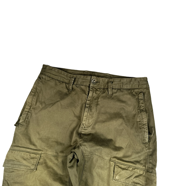 Stone Island 2021 Khaki Ghost Regular Fit Cargo Trousers - 30"