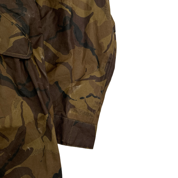 Ten C Lightweight Brown Camo Long Hooded Parka Jacket - Large