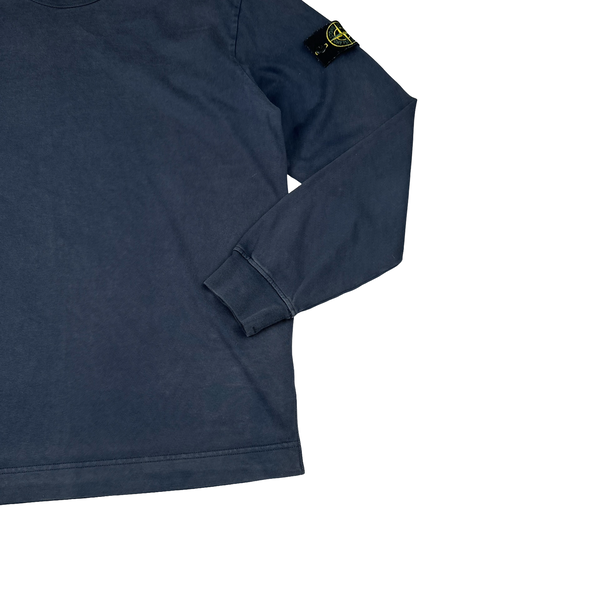 Stone Island 2020 Navy Cotton Crewneck Sweatshirt - Large