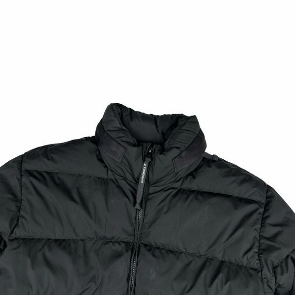 CP Company Black Nycra R Lens View Puffer Jacket - Medium
