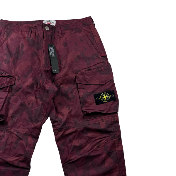 Stone Island x Supreme 2022 Ice Camo Cargo Trousers - 36"