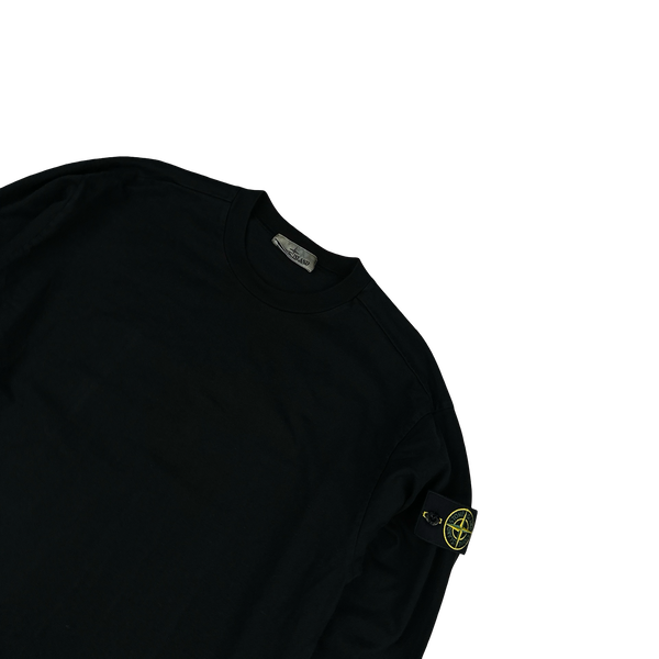 Stone Island 2022 Black Crewneck Sweatshirt - Medium