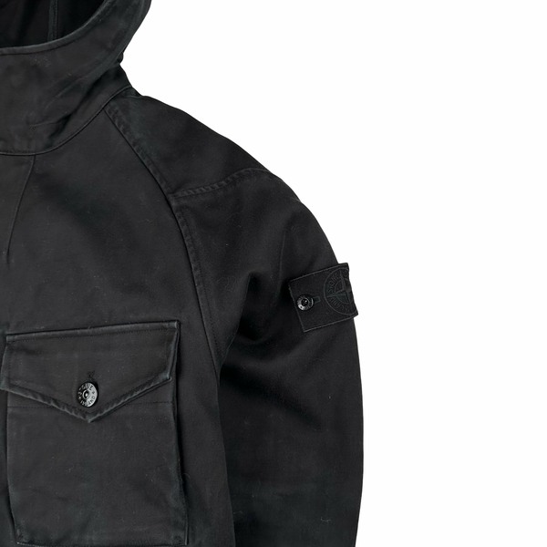 Stone Island 2017 Raso Gommato Double Ghost Piece Hooded Jacket - Medium