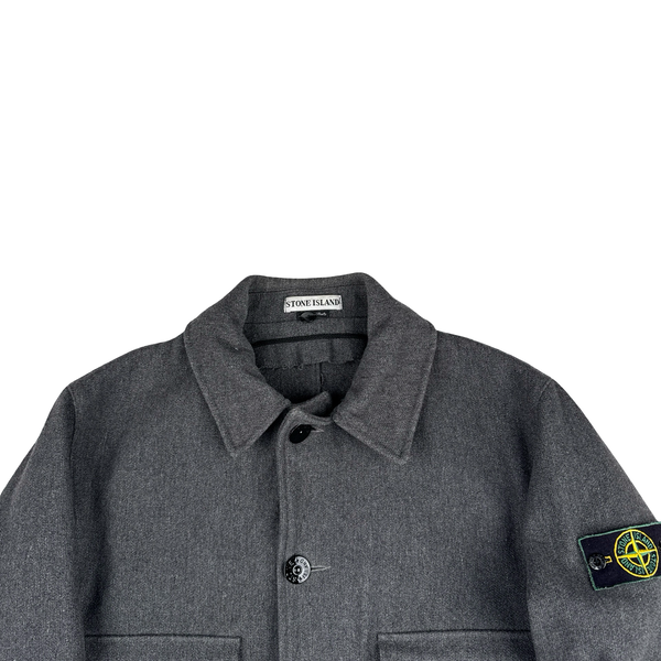 Stone Island Vintage Green Edge 1996 Thick Wool Jacket - Medium