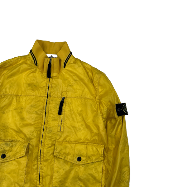 Stone Island 2013 Yellow Micro Rip Stop Tyveck Shield Jacket - Medium