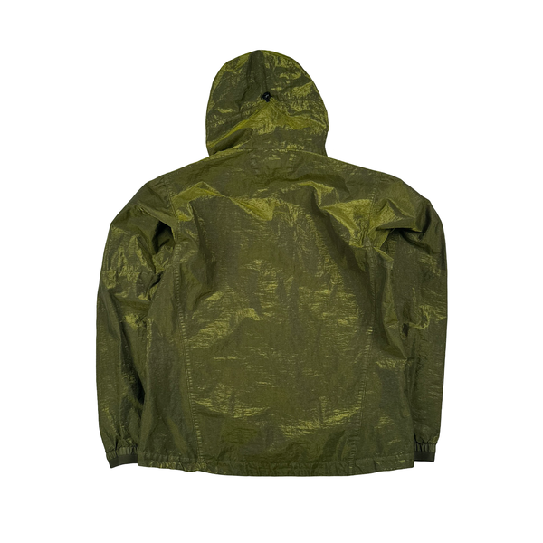 CP Company P.Ri.S.M Green Prismatic Ripstop Membrane Hooded Jacket - Medium