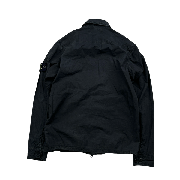 Stone Island 2017 Black Paracadute Overshirt - Small