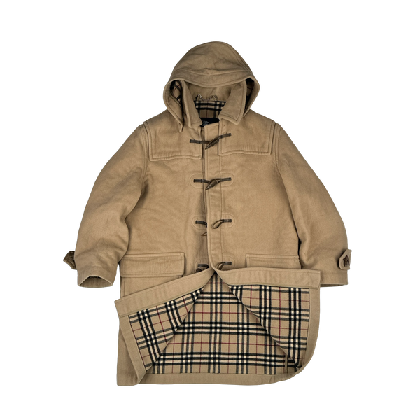 Burberry Lana Wool Duffle Coat - Large