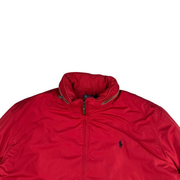 Ralph Lauren Red Harrington Quilted Bomber Jacket - XXL