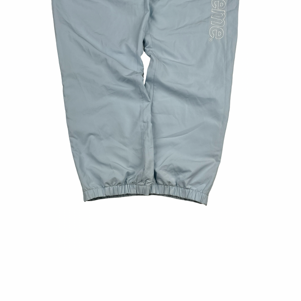 Supreme X Lacoste Baby Blue Colour Block Spellout Tracksuit Set - XL