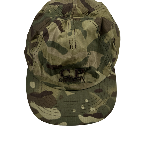 CP Company Camo Nylon Spellout Crinkle Cap