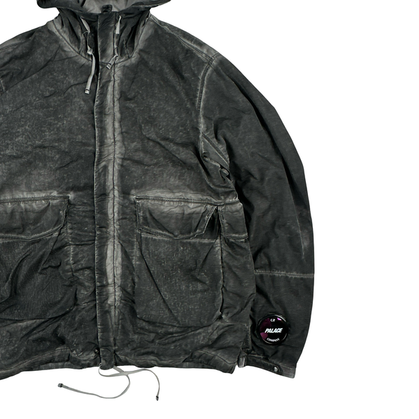 CP Company x Palace Grey Nylon La Mille Goggle Jacket - XL