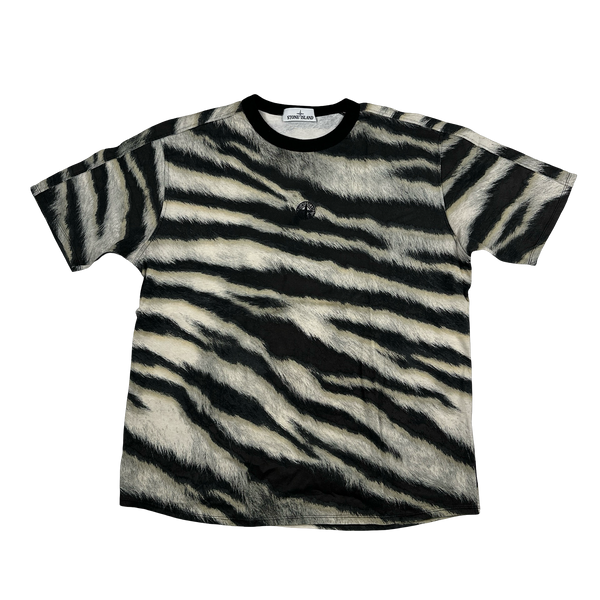 Stone Island 2018 White Tiger Camo T Shirt - XL