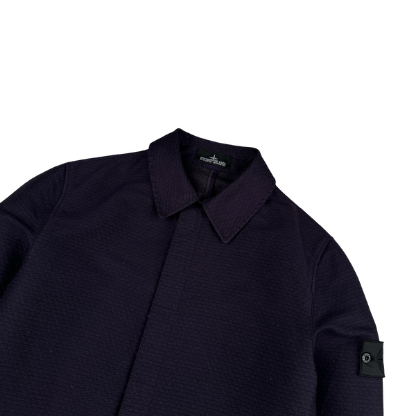 Stone Island 2017 Big Loom Jacquard Shadow Project Trench Jacket - Medium
