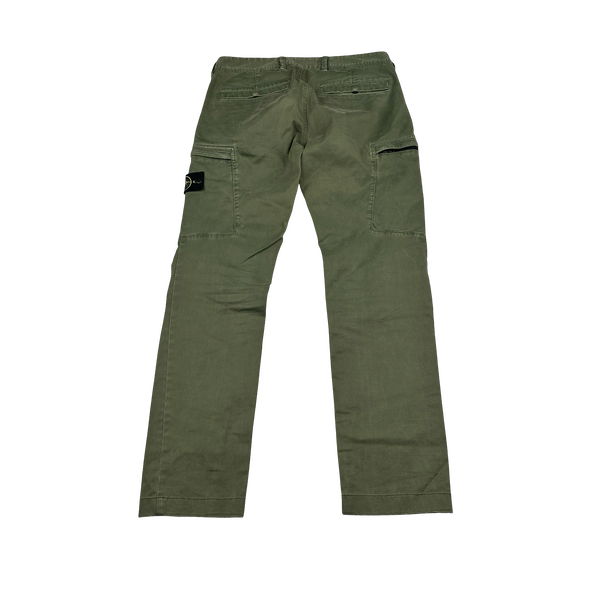 Stone Island 2021 Green SK Cargo Trousers - 30"