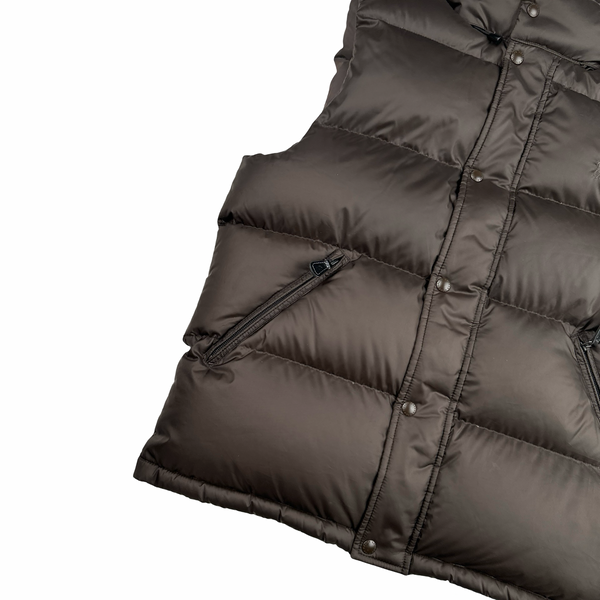 Ralph Lauren Brown Down Puffer Gilet - Medium