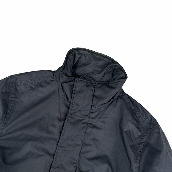 Prada Black Nylon Red Tab Padded Jacket - Medium