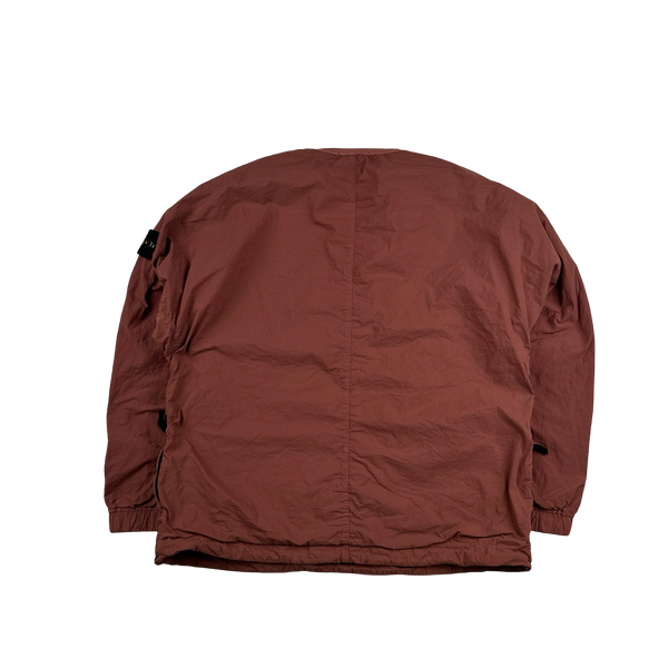 Stone Island 2021 Naslan Light Brick Red Multi Pocket Pullover - Medium