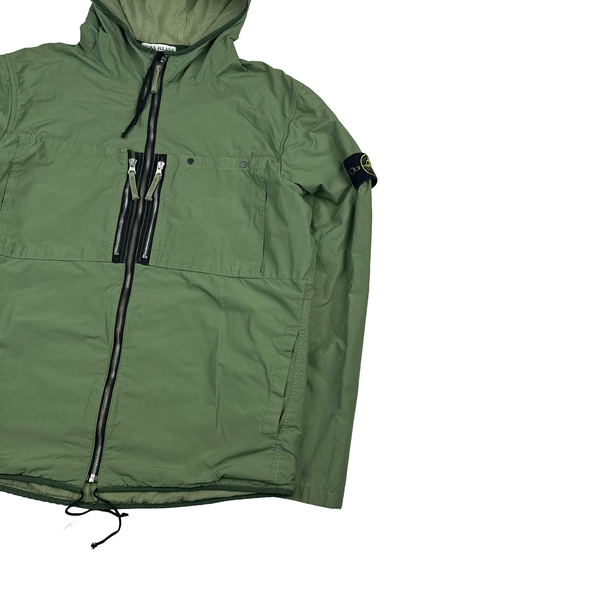 Stone Island 2010 Green Garment Dyed Multi Pocket Jacket - XL