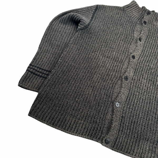 Stone Island Vintage 2003 Thick Knit Button Up Cardigan - XXL