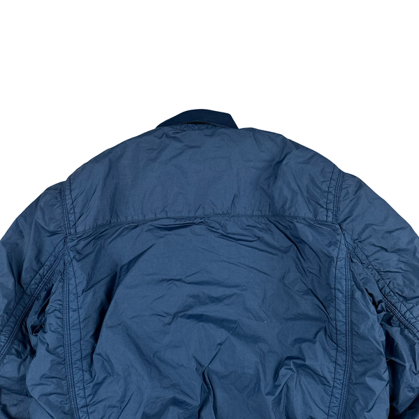 Stone Island 2012 Blue 30th Anni Garment Dyed Nylon Tela Quilted Jacket - Medium