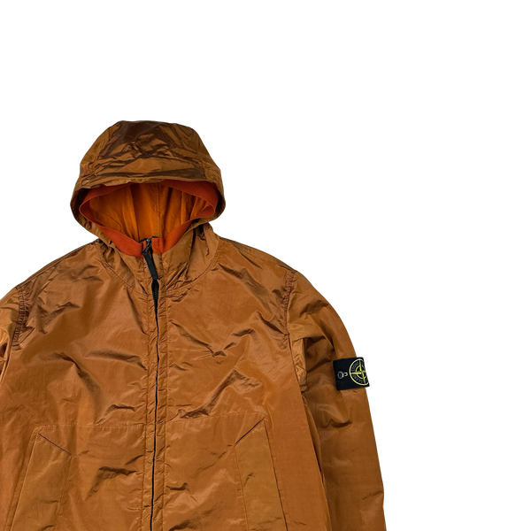 Stone Island 2008 Burnt Orange Nylon Metal Shimmer - Large