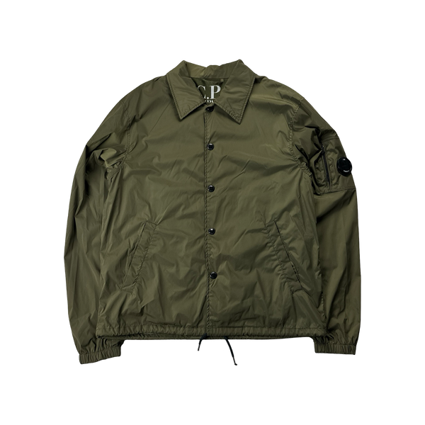 CP Company Khaki Nylon #EyesOnTheCity Coach Jacket - Large