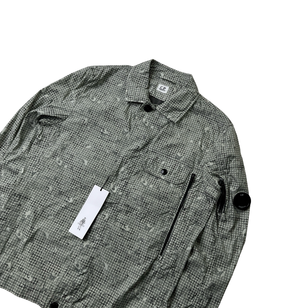 CP Company 50 Fili Grey Digital Camo Overshirt - Small