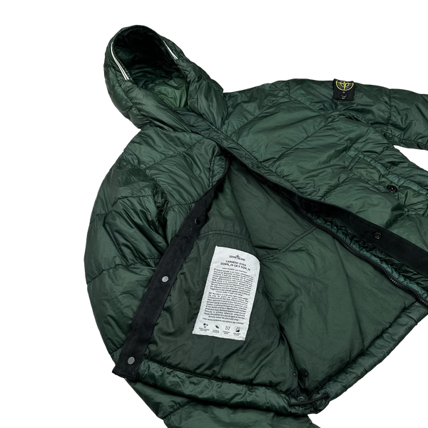 Stone Island 2013 Green Garment Dyed Puffer Jacket - Medium