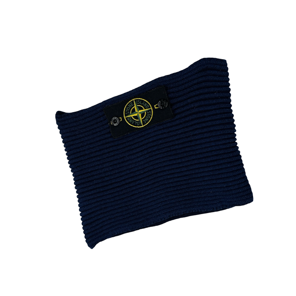 Stone Island 2011 Blue Ribbed Wool Snood